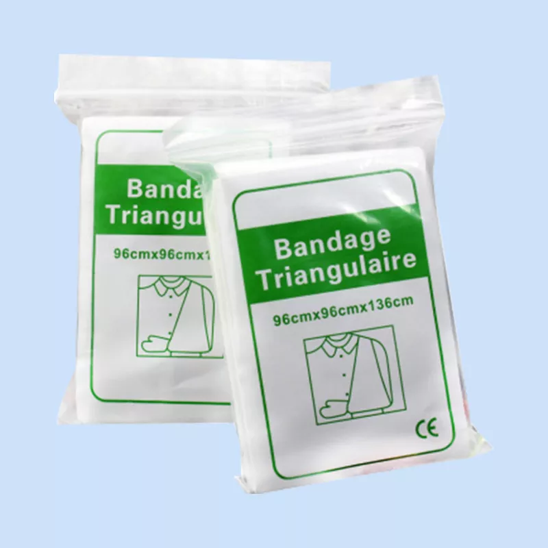 Absorberande bomull triangulärt bandage