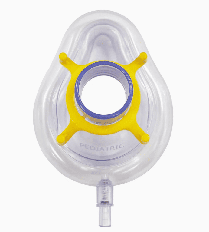 Engångs PVC anestesimask med ventil