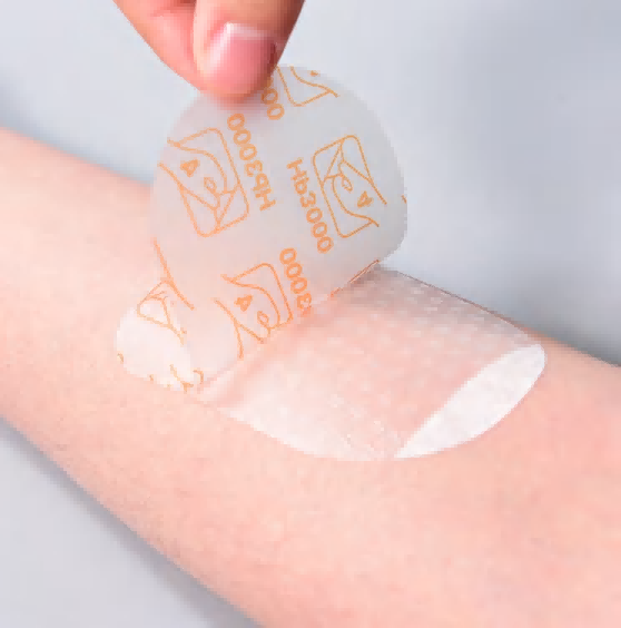 Högpergerad nätbeläggande transparent förband
